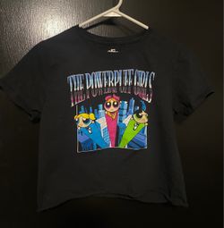 The Powerpuff Girls Graphic Crop Top T-Shirt