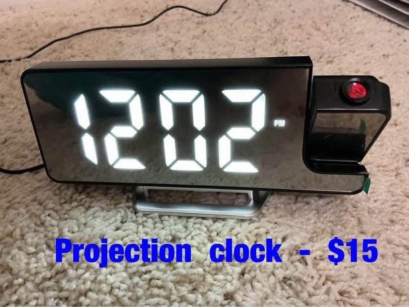 Projection clock - $15