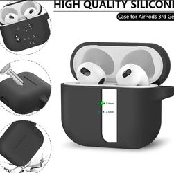 Air Pods Pro 2nd Gen Black Silicon Case