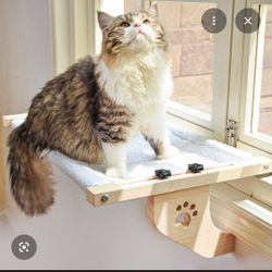 Amosijoy Cat Cushion Windowsill Bed