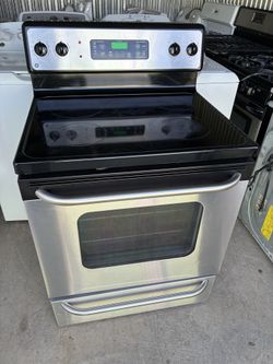 Electric stove glass top