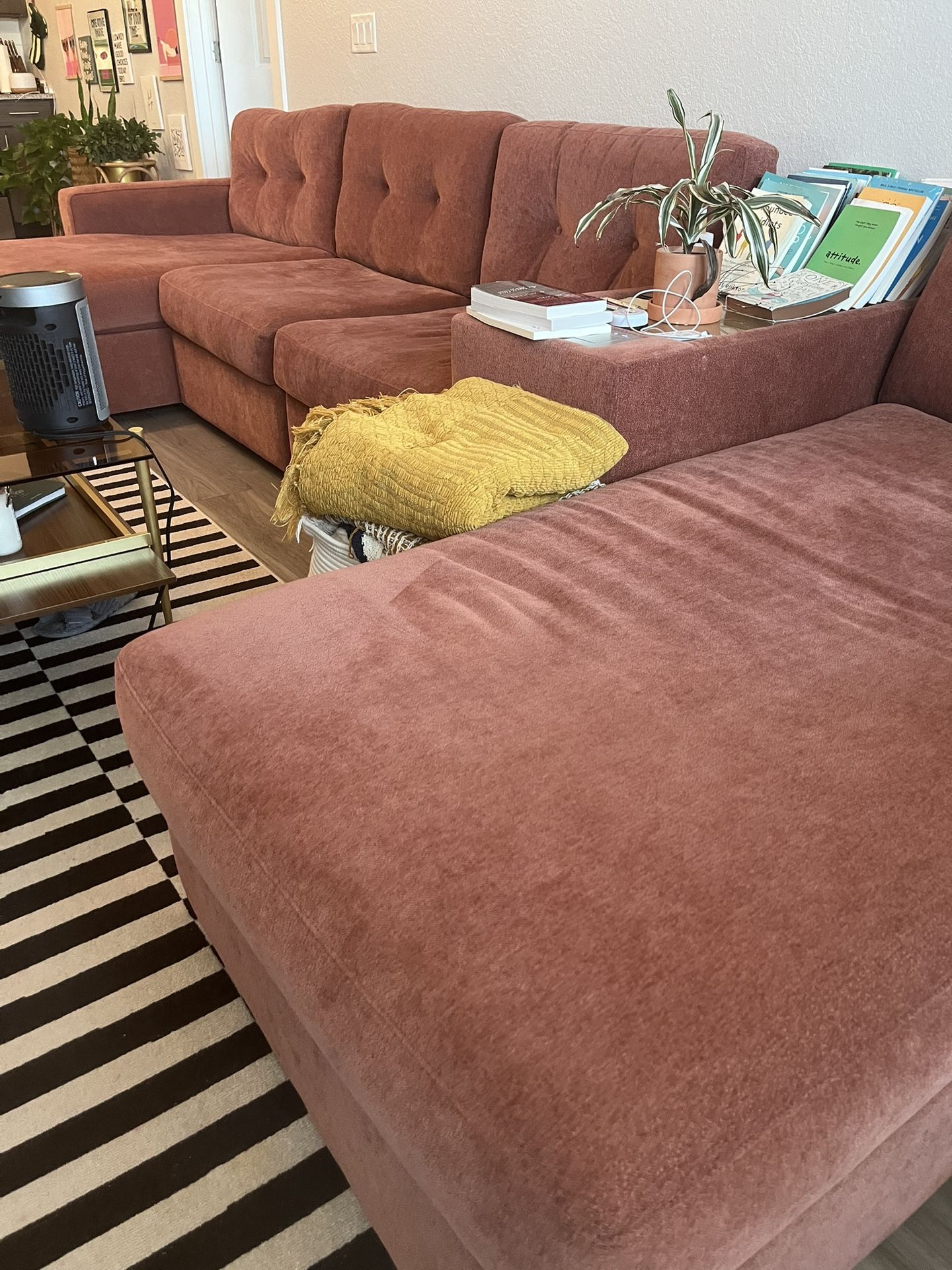 Couch with Charing Station- Moving out