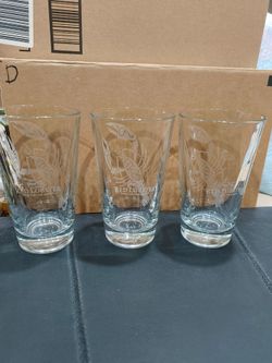Set of 3 Red Lobster Glasses by Libbey
