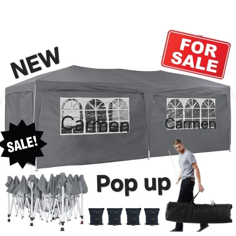 10x20 Pop Up Canopy Large Party Tent Shelter 10x20 With Sidewalls