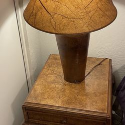 Very Beautiful And Classy Like New Side Table Or Night Stand With New Classy Lamp 