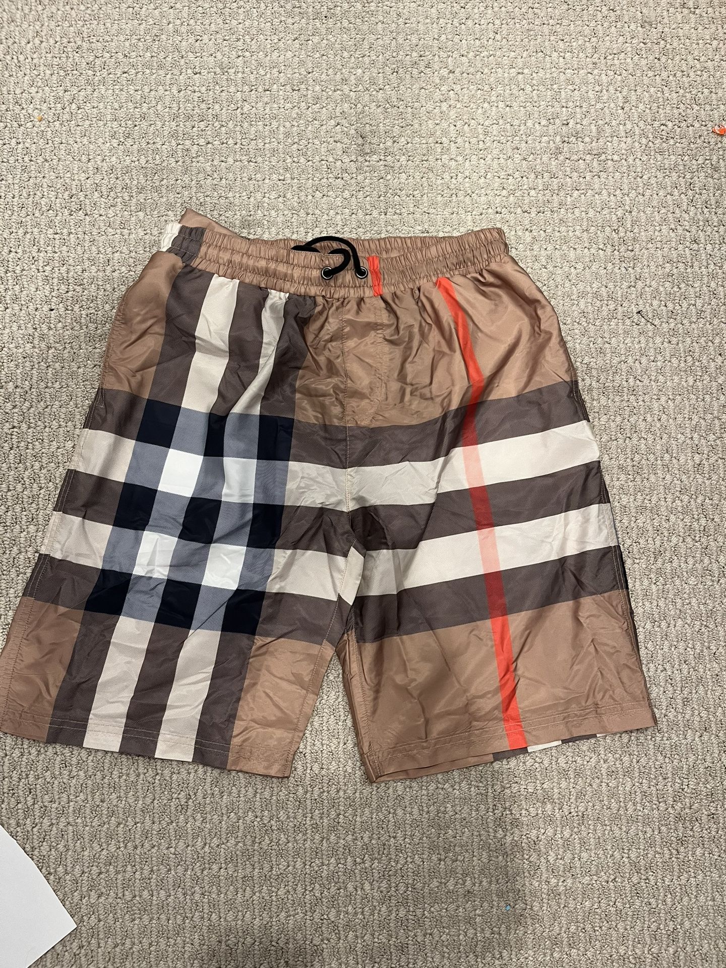 Burberry check swim shorts Size L