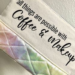 Makeup bag + Laneige lip mask ☕️💄