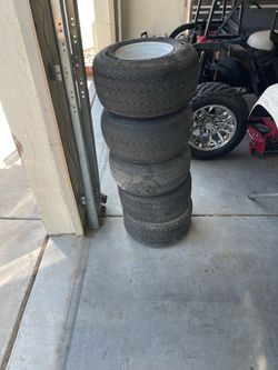Golf cart tires and wheels
