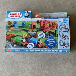 Fisher Price Talking Thomas And Percy Train Set