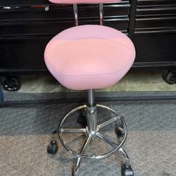Saddle Stool with Back and Ring Pedal