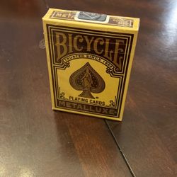 Bicycle Metalluxe Gold Playing Cards - Premium Metal Foil Finish - Poker Size