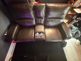 Leather sofa