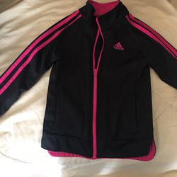 Adidas 4 T Girls Zipper Jacket Like New