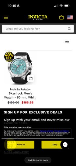 New Invicta men’s watch