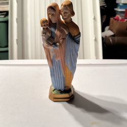 Vintage Mary and Joseph with Baby Jesus Figurine 