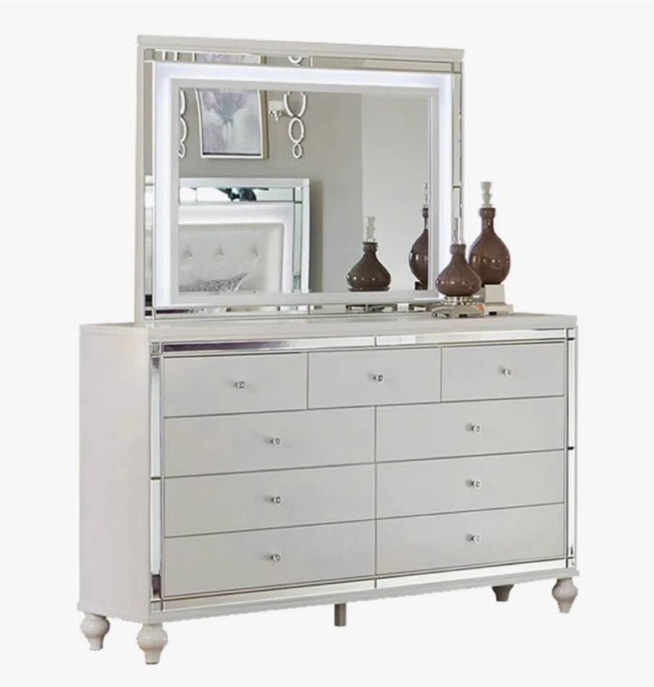 Large Mirror With Led Lights