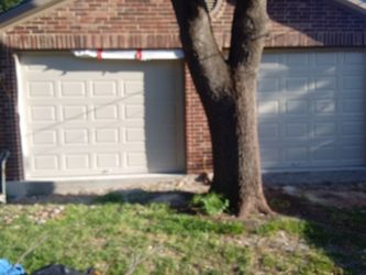 8x7 Short Panel Garage Almond Door or white