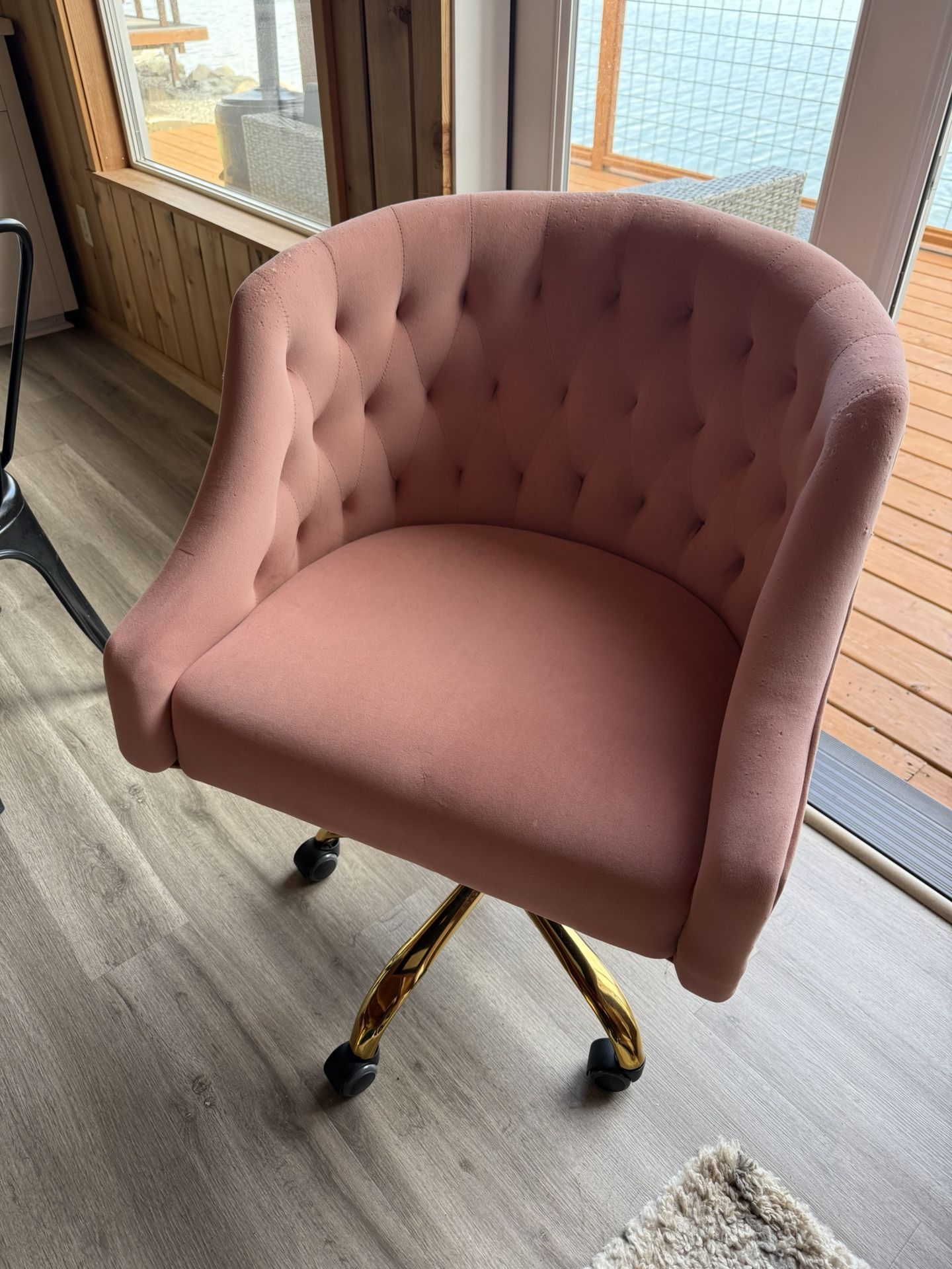 Pink Rolling Chair