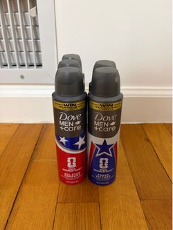 Dove men deodorant spray 5 dollars each