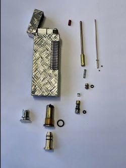 Vintage Dunhill Lighter Set O-Ring to fix gas leaks in a Dunhill lighter