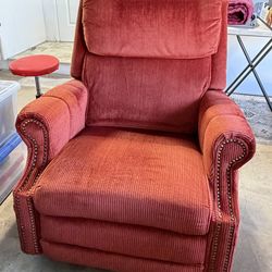 1978 Orange Corduroy La-Z-Boy Rocking Recliner Original Owner- Vintage Lazyboy Retro Armchair 70s 1970’s