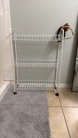 White utility Rolling moving cart 