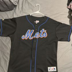 NY METS    PEDRO MARTINEZ LARGE AUTHENTIC JERSEY STITCHED 