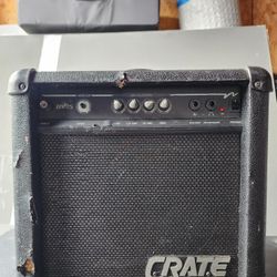 Crate BX-15 Guitar Amplifier Electric Bass Amp Combo Practice Black Loud Gain