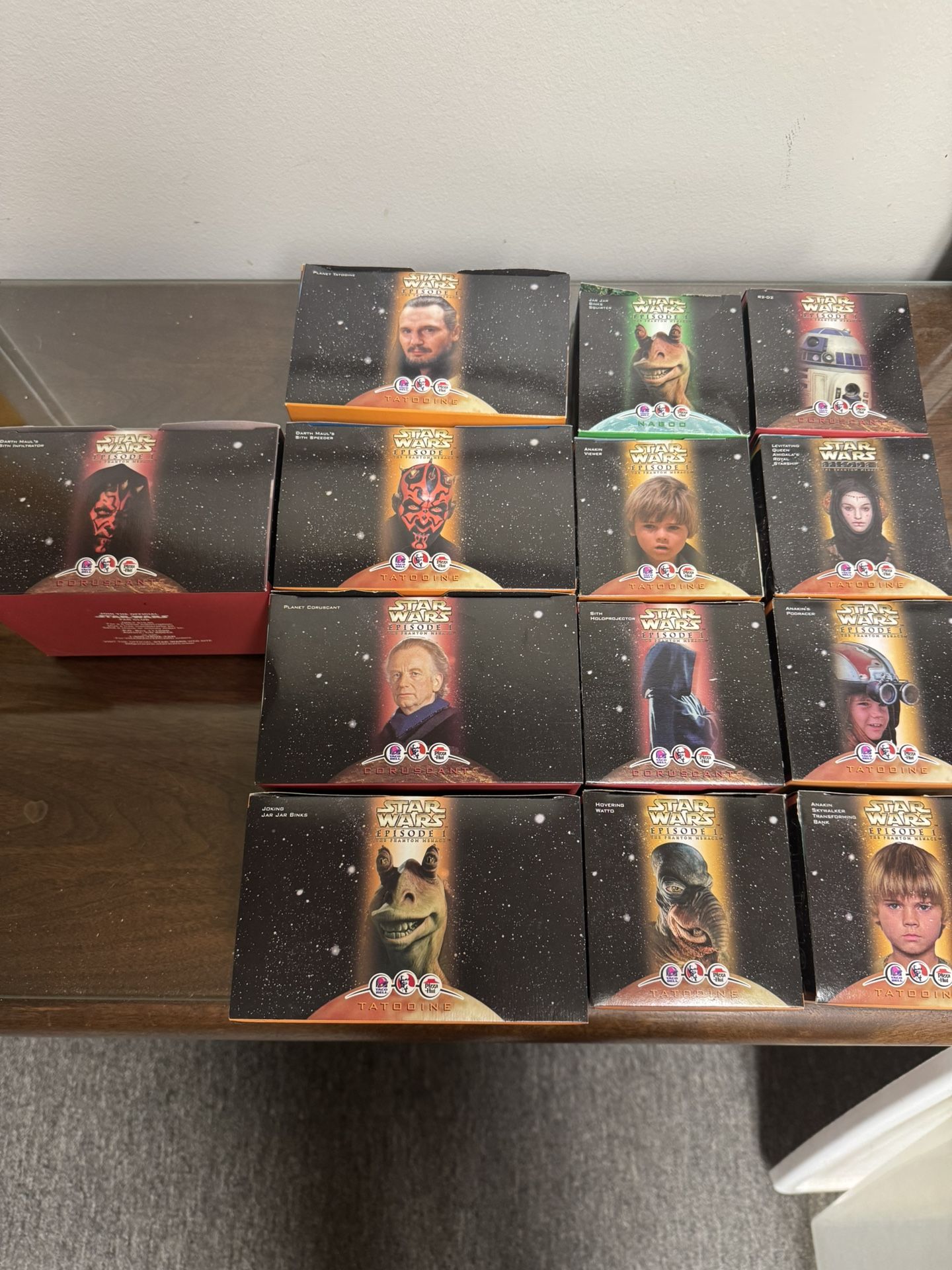 Star Wars Lot Of 13 Phantom Menace KFC Taco Bell Pizza Hut Promotional Items