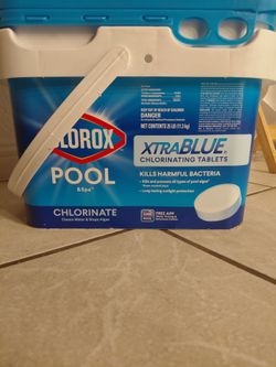 Clorox  pool & spa xtra blue chlorinated tablets  25lb