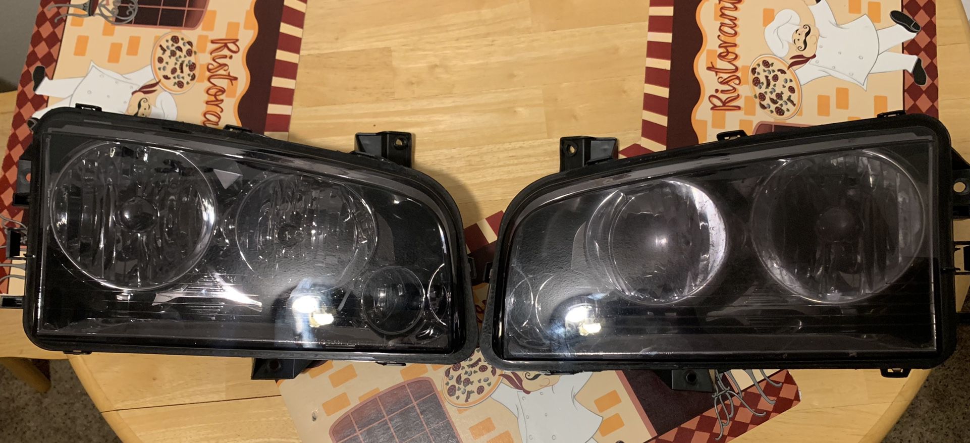Smoked Headlight Headlamp for 2006-2010 DODGE CHARGER - Pair