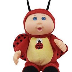 Cabbage Patch Kids CPK 10" Doll Plush Stuffed Toy Red Black Ladybug 2015