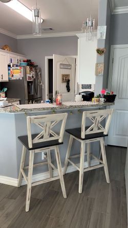 Swivel high top bar chairs
