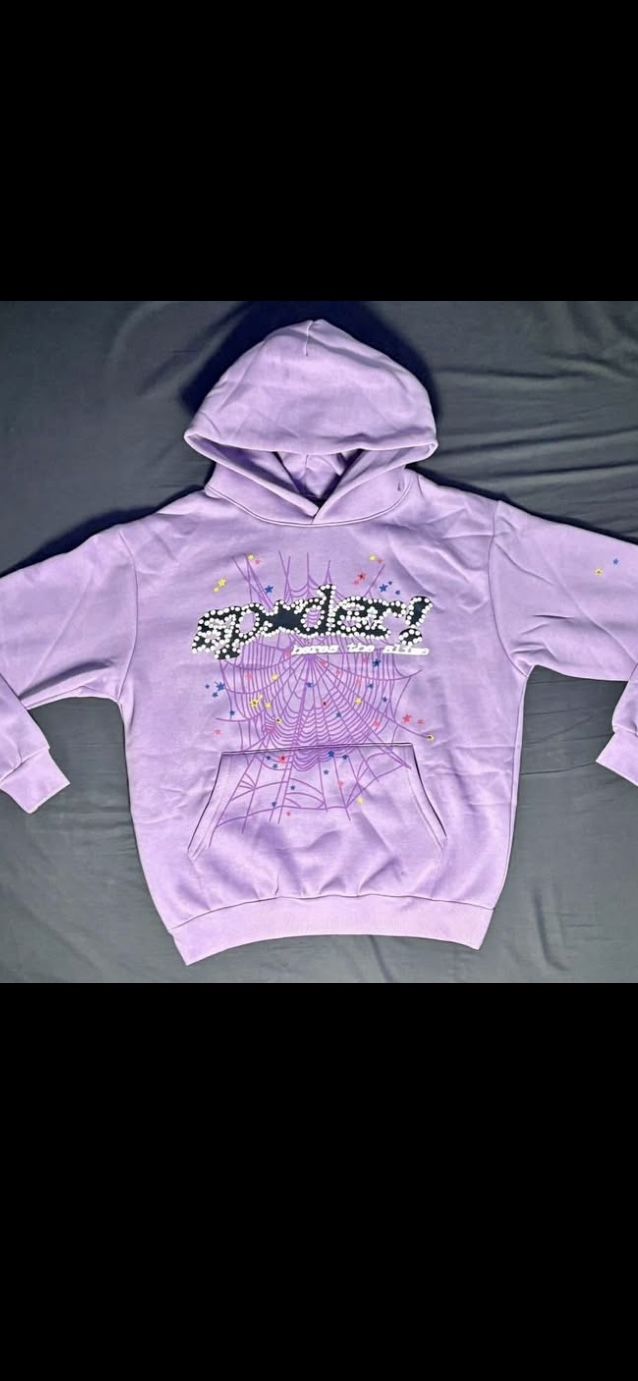 brand new purple spyder hoodie