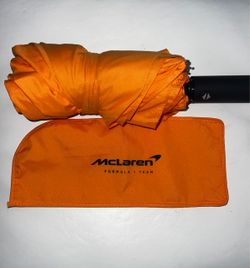 McLaren Formula 1 Team Orange Compact Umbrella with Cover