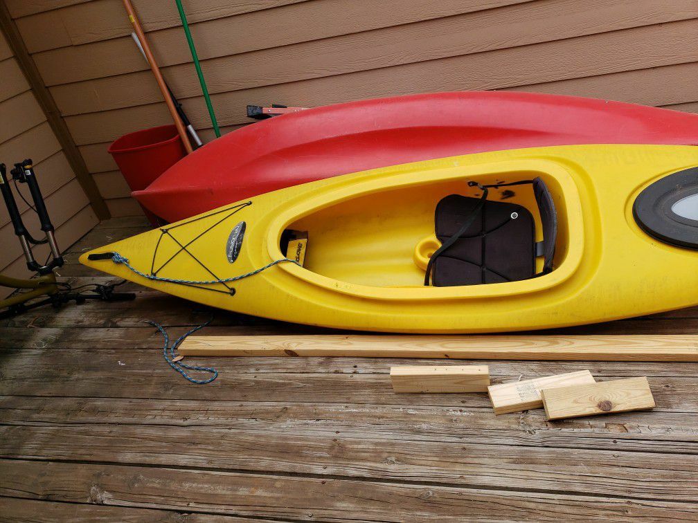 FUSION 124 Kayak. Choose Either Red Or Yellow.