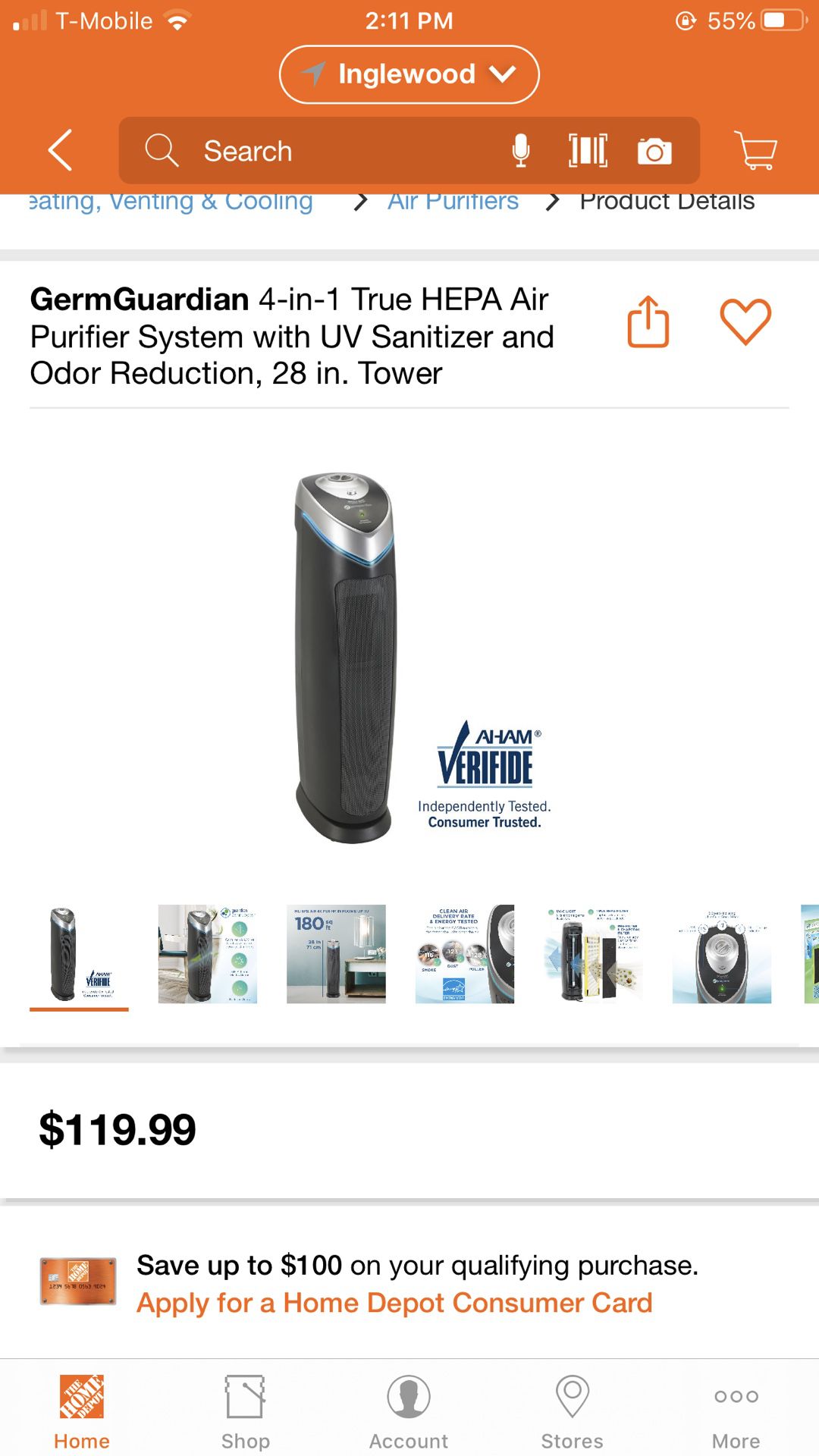 Air purifier, 4 in 1 Hepa air purifier , Uv sanitizer , odor reduction.