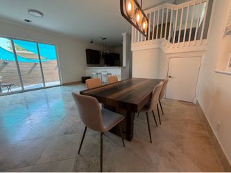Wood Dinning Wood Table (seats 8)