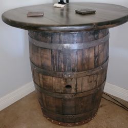 Barrel High Top Pub Table