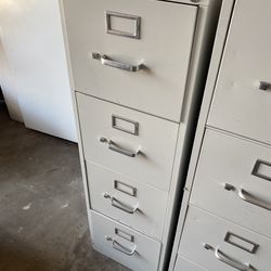 Gray filing cabinet