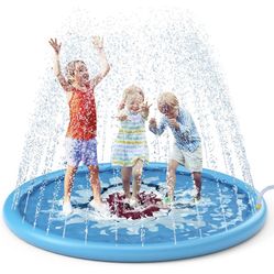 Splash Pad Sprinkler/ Play Mat for Kids, Outdoor Water Toys Inflatable for Baby Toddler Boys Girls Children Age 18+ Months ,Outside Backyard Dog Pool