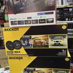 Pioneer StereoReceiver Bluetooth And Kicker Speaker System