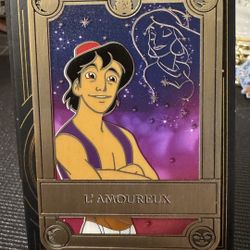 DISNEYLAND PARIS ALADDIN L’AMOUREUX TAROT SERIES PIN - NO 206 of le 800 RARE/NEW