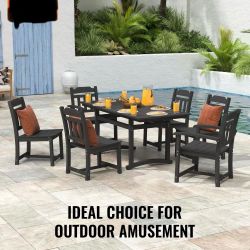 Polystyrene Square Dining table Rainproof , Sun proof PERFECT FOR OUTDOORs