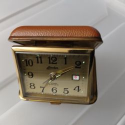 Vintage Linden Travel Alarm Clock For Sale 
