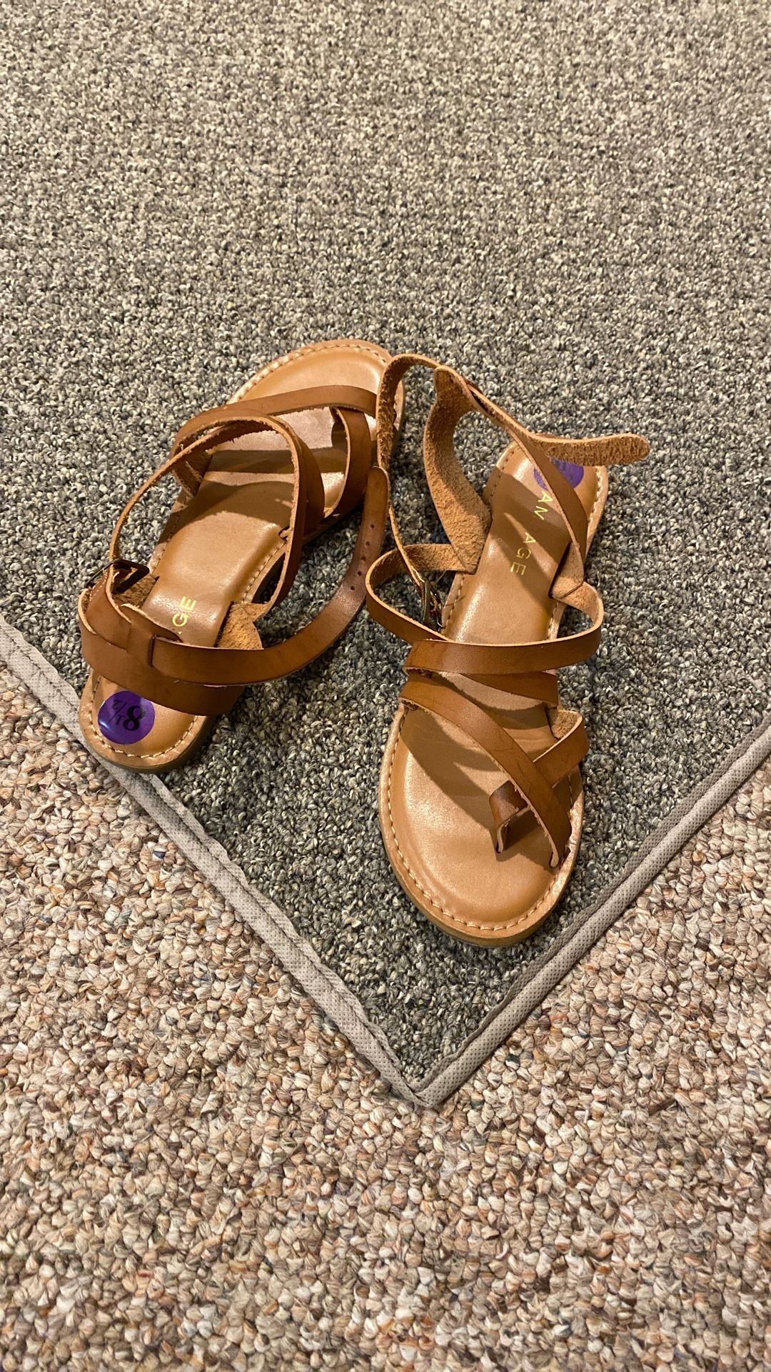 NEW LADIES TAN RAMPAGE SANDALS 