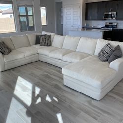 BRAND NEW Prestige Down Chenille 3 Piece 159" Sectional With Left Arm Facing Chaise