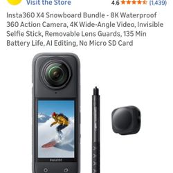 Insta 360 X4 8k Like New Bundle