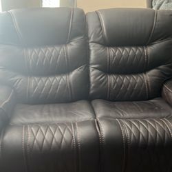 Loveseat and Recliner fully electric 