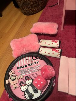 Pink hello kitty cat decor